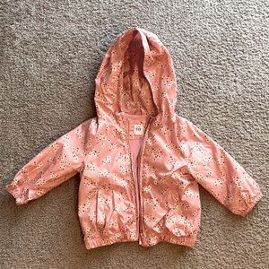 GAP Pink Floral Kids Raincoat